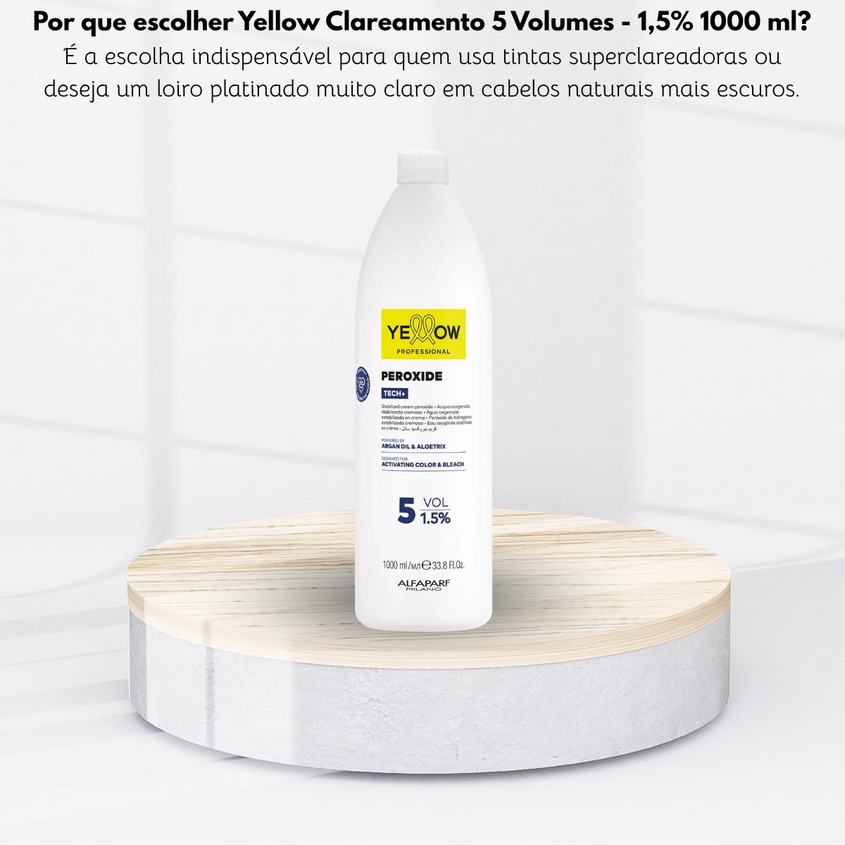Água Oxigenada Yellow Clareamento 5 Volumes 1000 ml