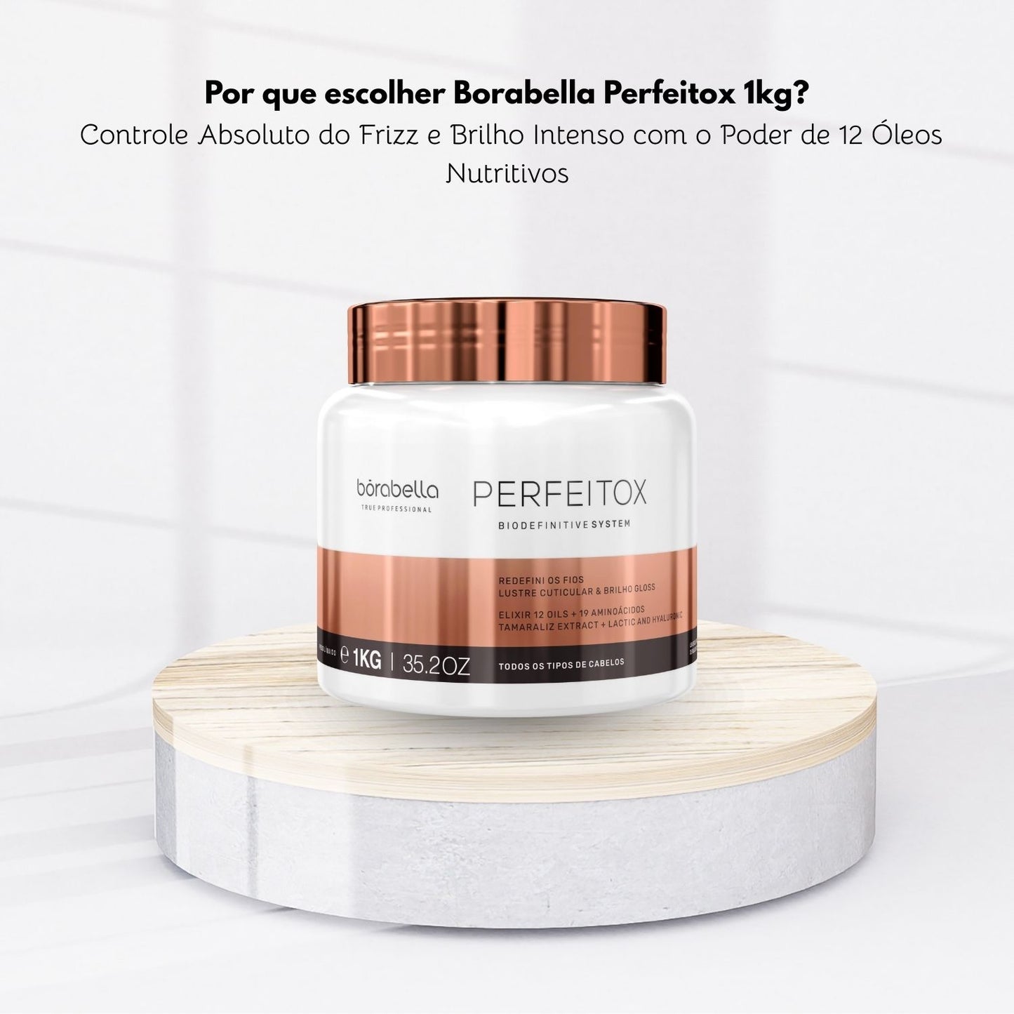 Máscara Borabella Perfeitox Alinhamento e Máscara de Nutrição 1 Kg