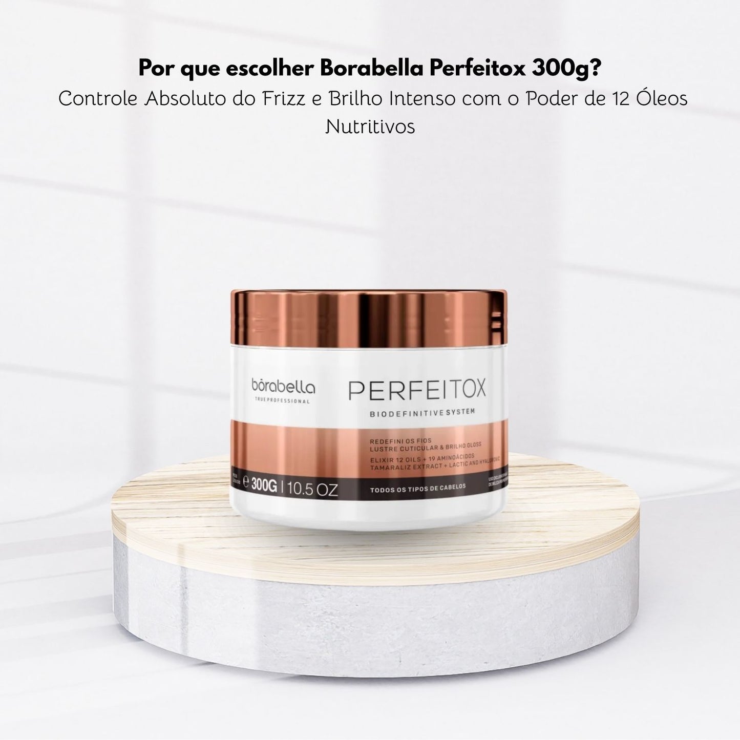 Máscara Borabella Perfeitox Alinhamento e Máscara de Nutrição 300 g