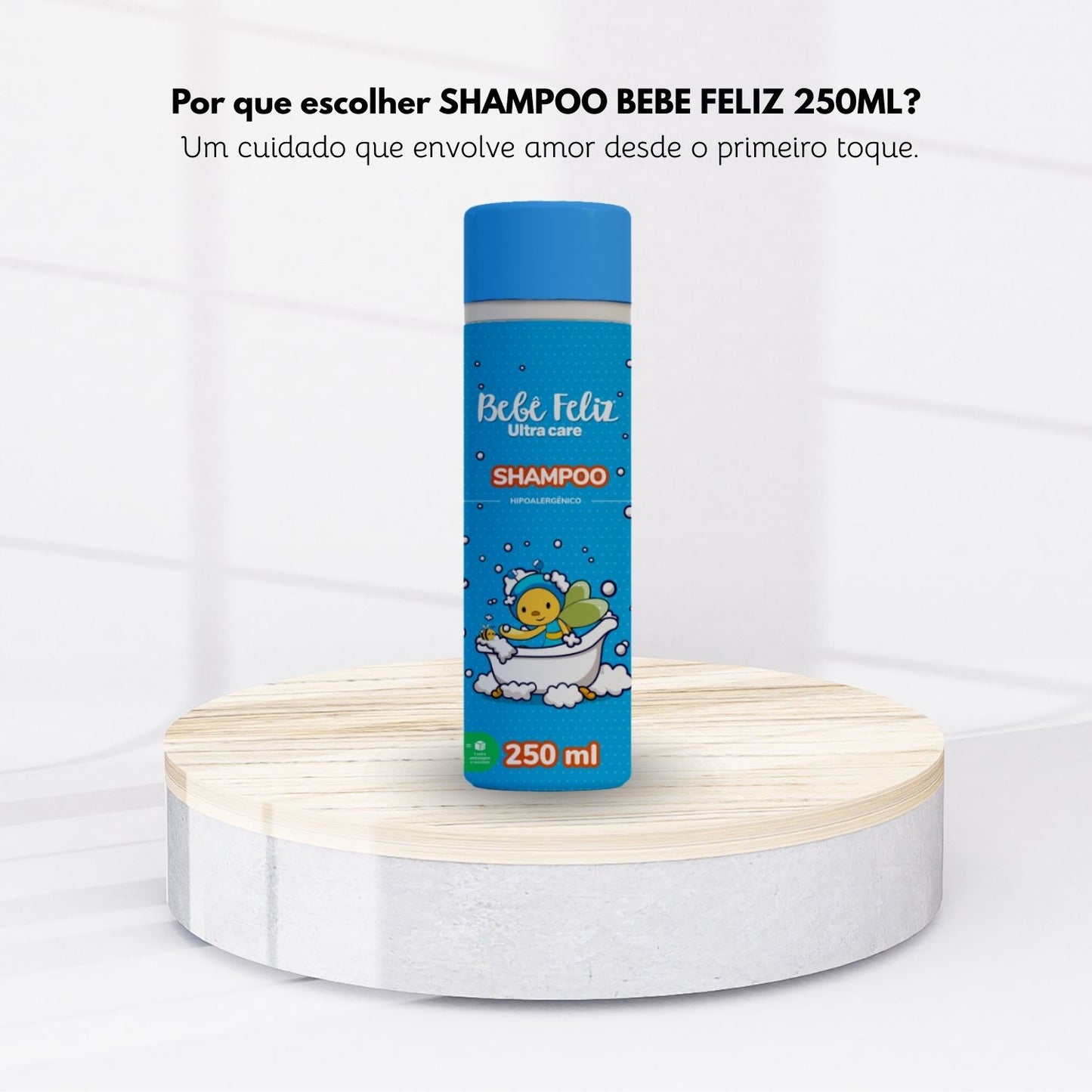Shampoo Bebê Feliz Limpeza Suave Cabelos Delicados 250 ml