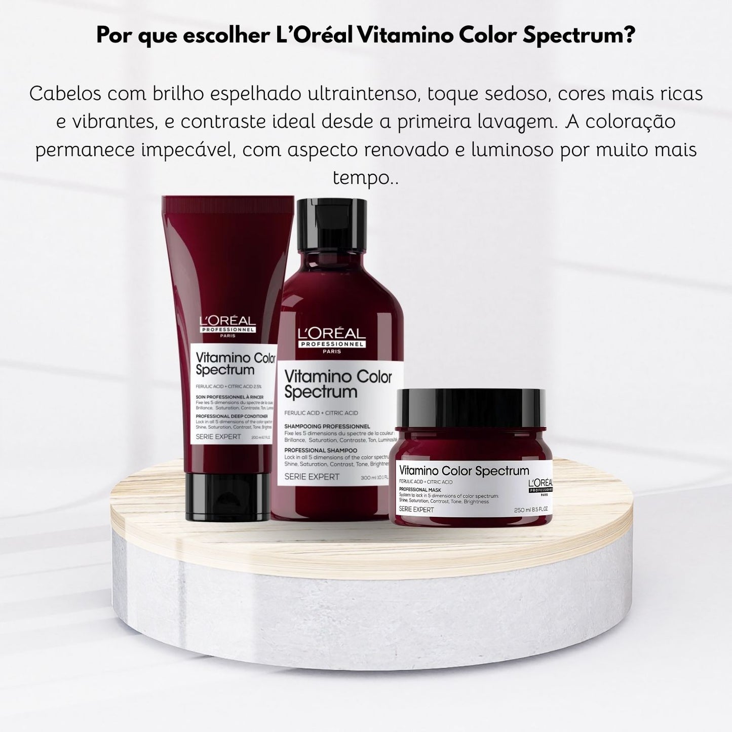 Kit Loreal Vitamino Color Spectrum Shampoo, Condicionador e Máscara