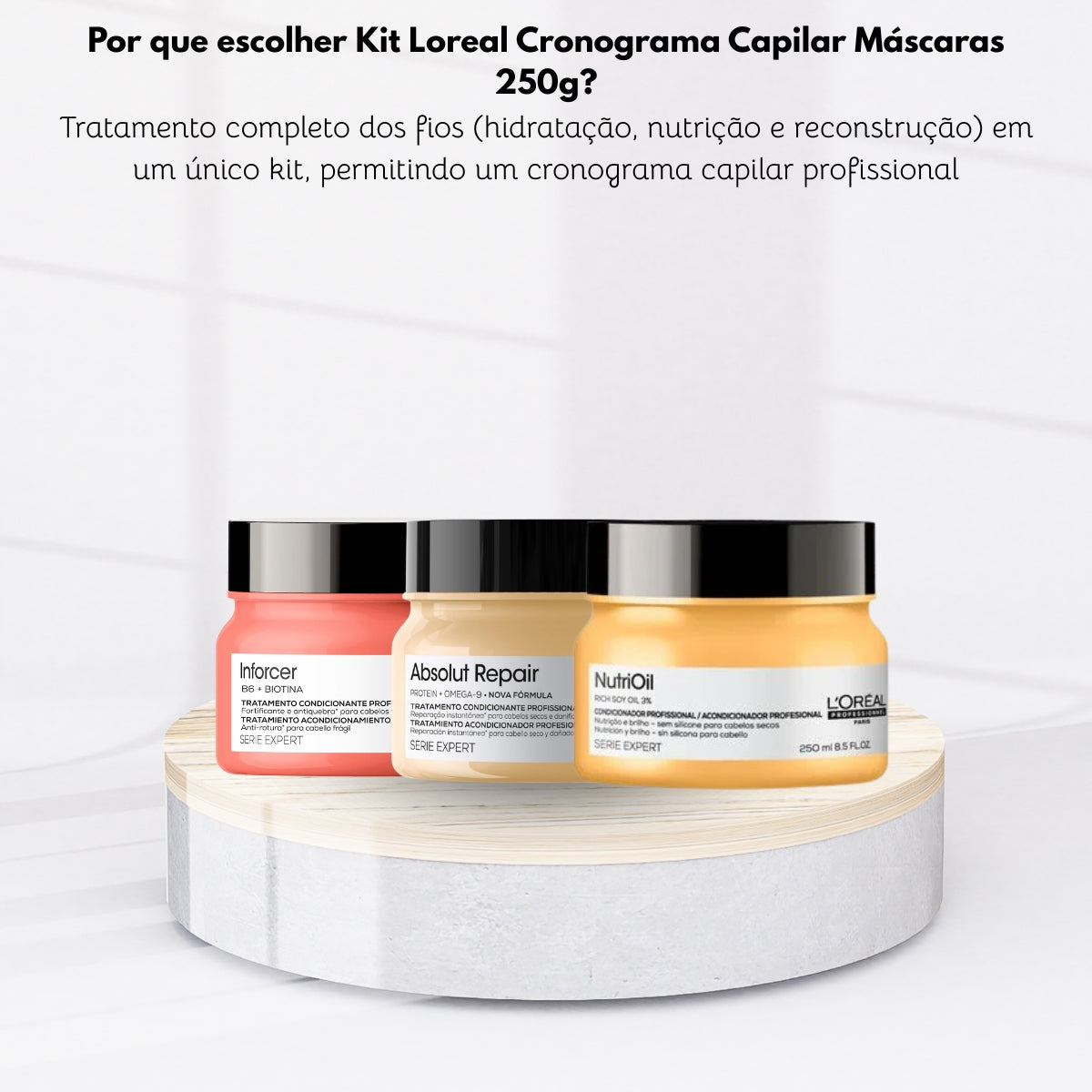 Kit Loreal Cronograma Capilar Máscaras 250 g