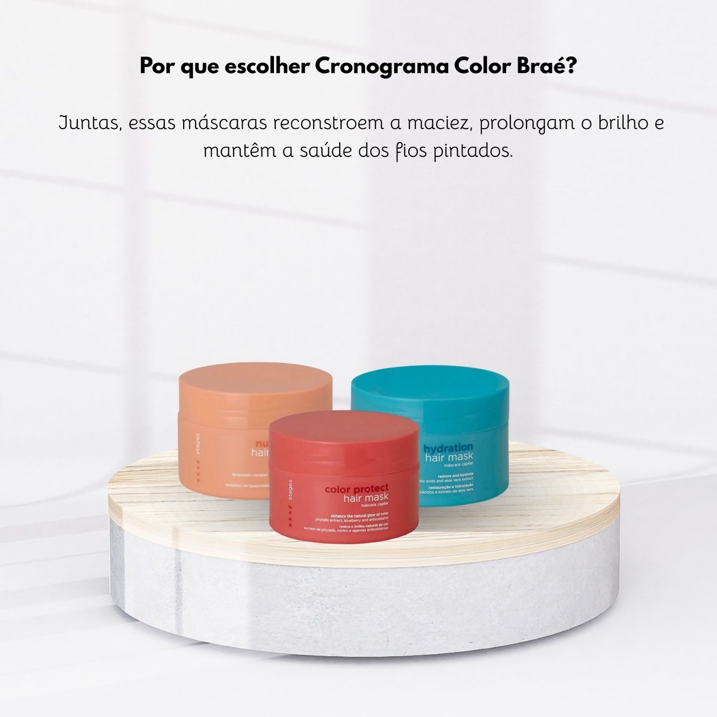 Kit Braé Cronograma Capilar Color Máscaras 200 g