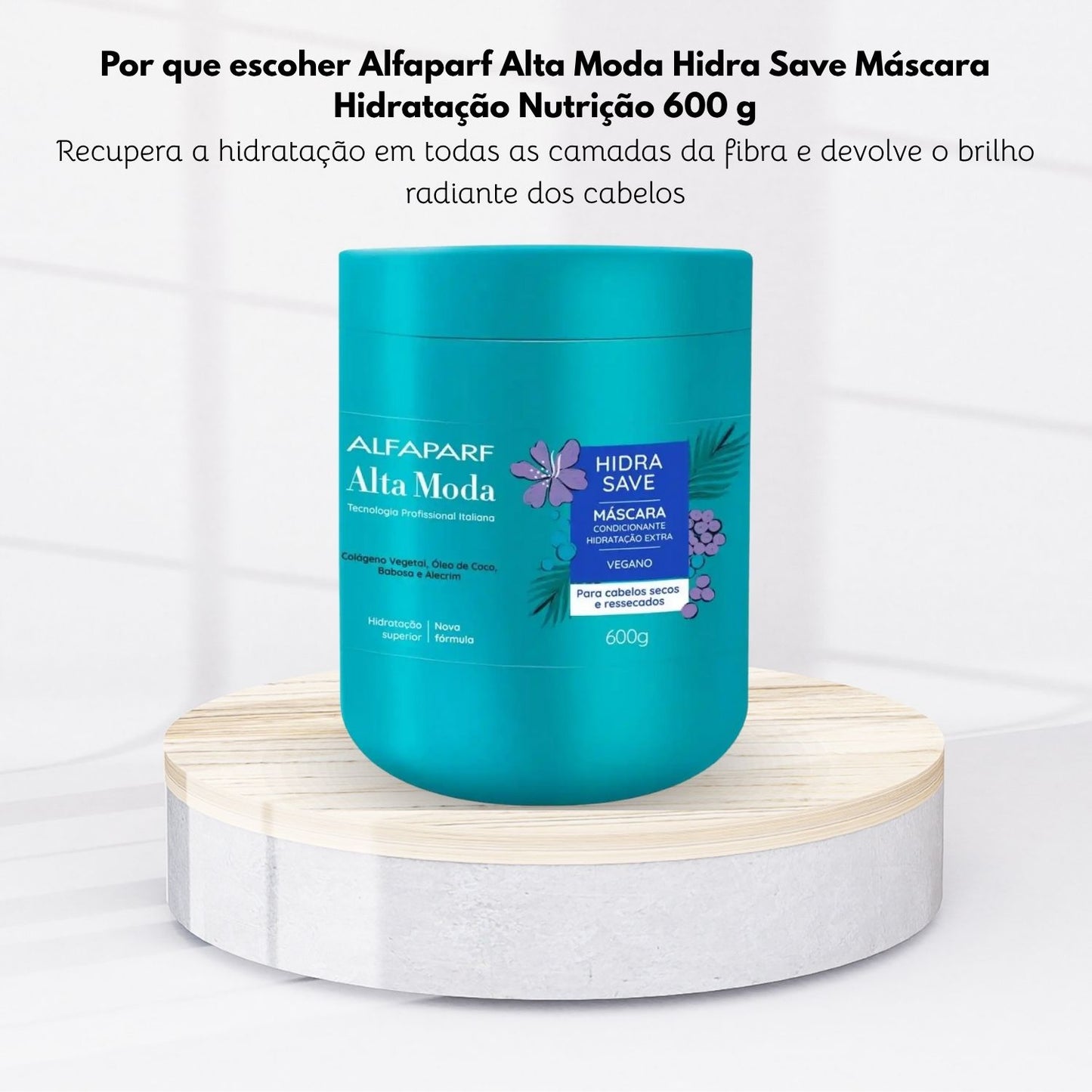 Máscara Alfaparf Alta Moda Hidra Save Máscara de Hidratação 600 g