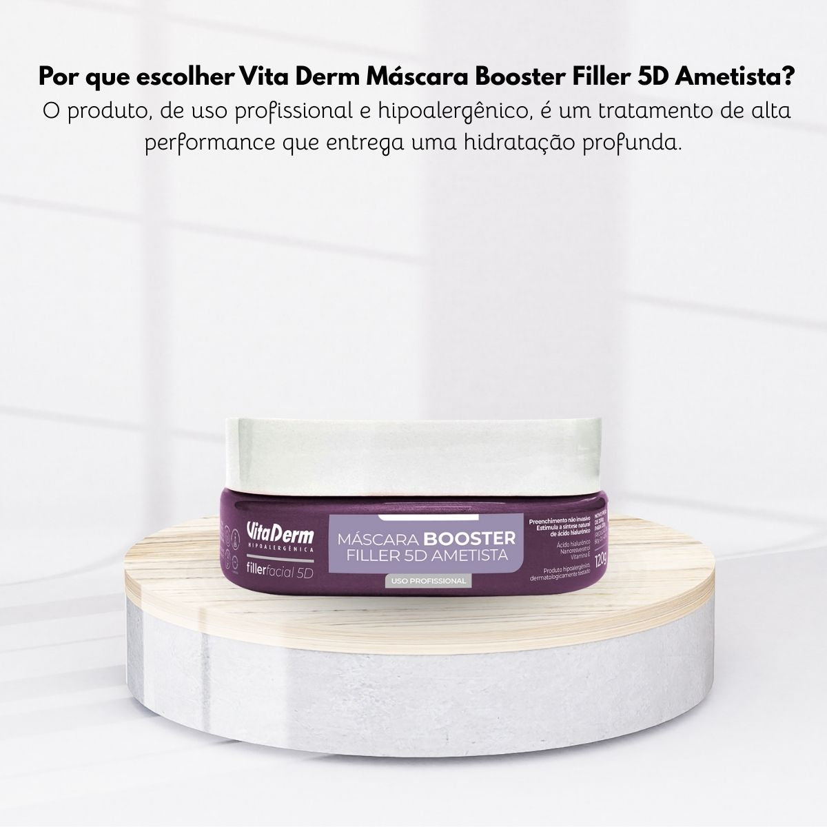 Máscara Vita Derm Ametista Filler 5D Booster 120 g