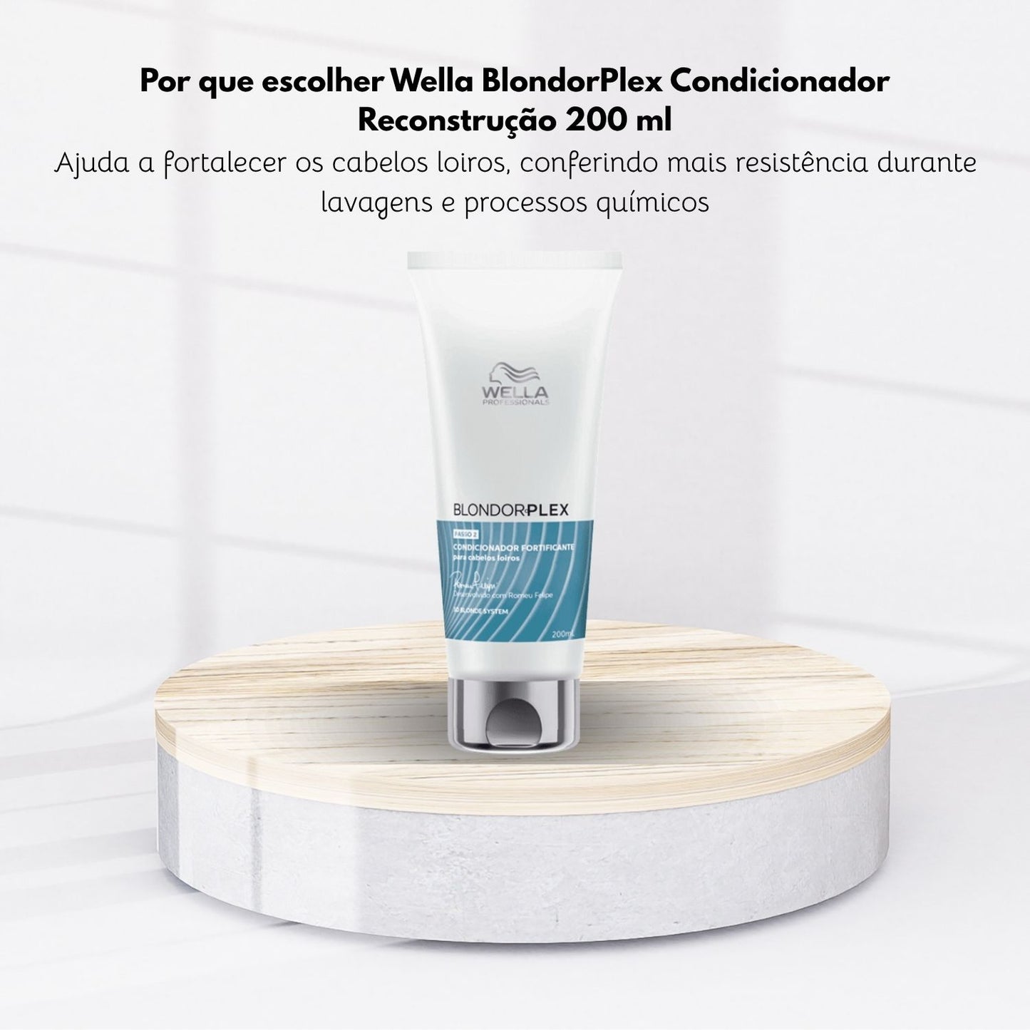 Condicionador Wella BlondorPlex Reconstrução 200 ml