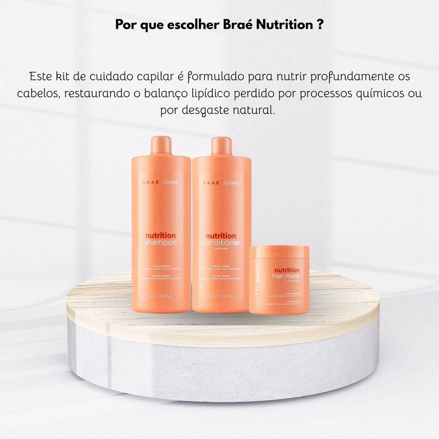 Kit Braé Stages Nutrition Hidratação Nutritiva Trio