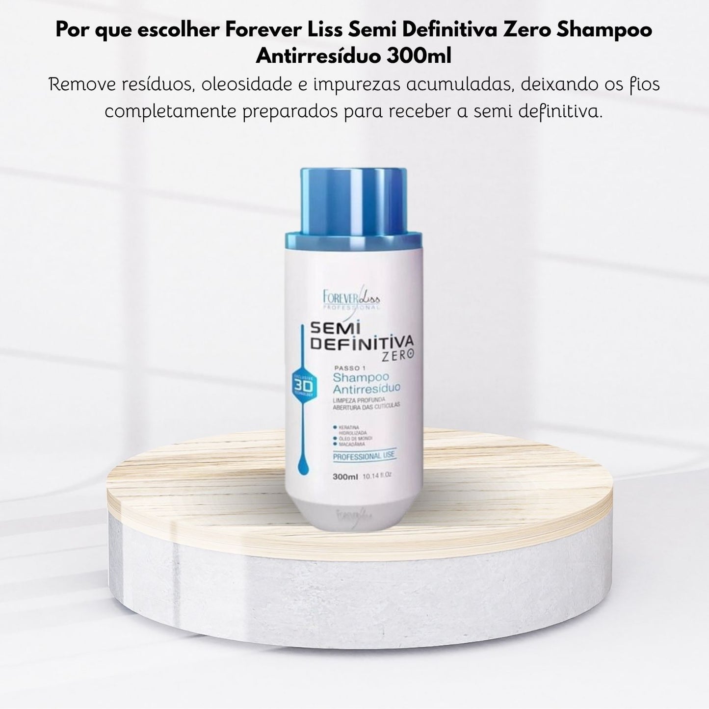 Shampoo Antirresíduo Forever Liss Semi Definitiva Zero 300 ml