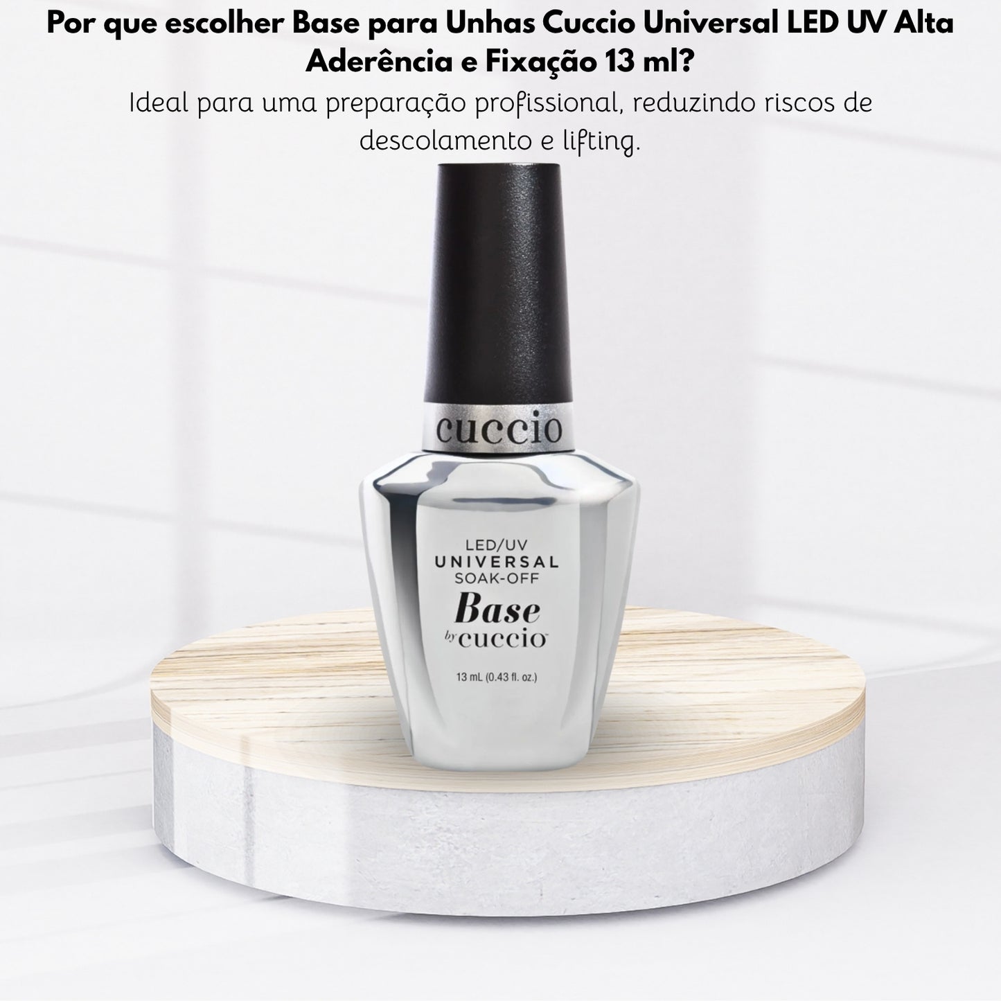 Base para Unhas Cuccio Universal LED UV Alta Aderência e Fixação 13 ml
