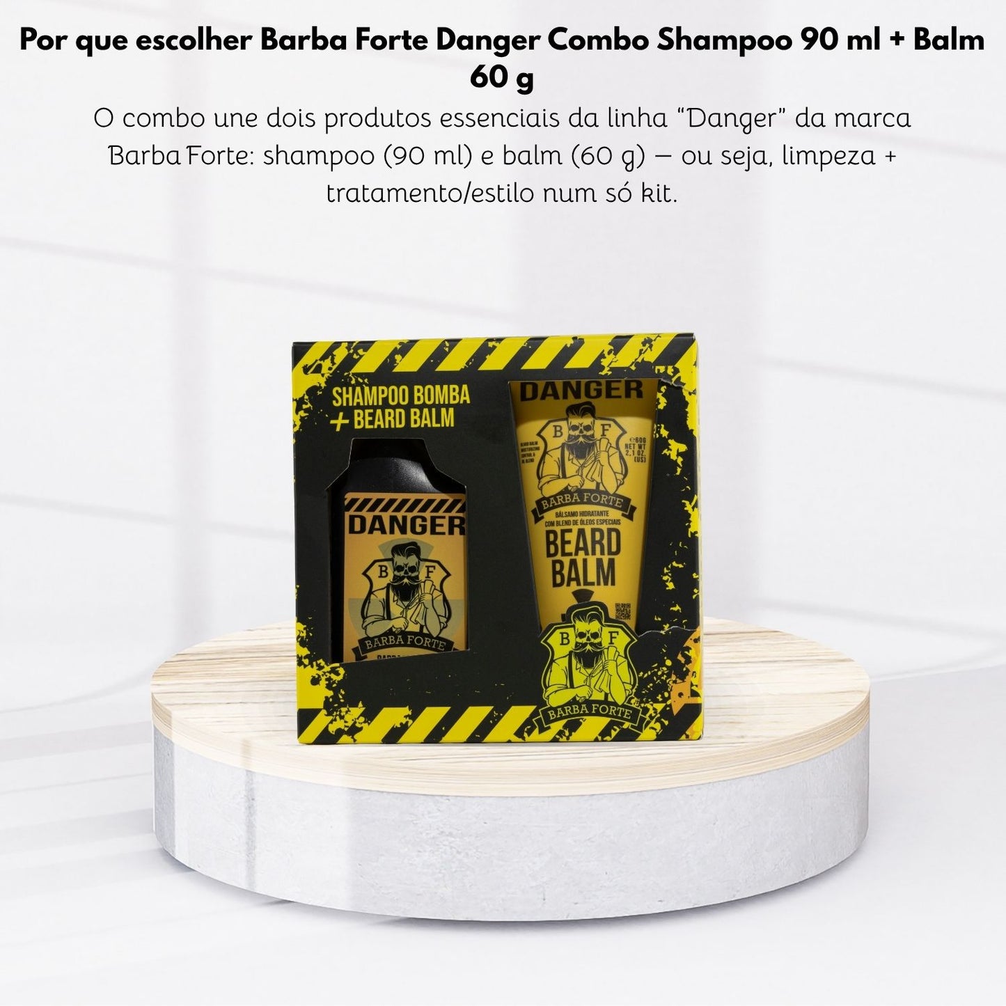 Barba Forte Danger Combo Shampoo 90 ml + Balm 60 g