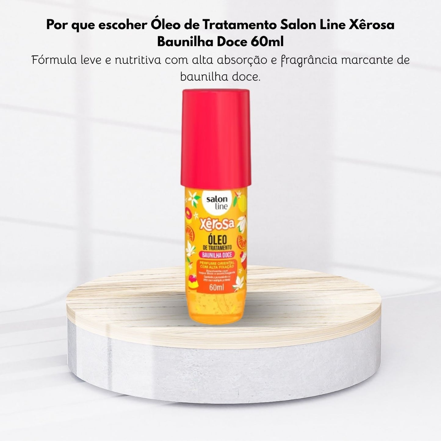 Óleo Capilar Salon LIne Xêrosa Baunilha Doce 60 ml