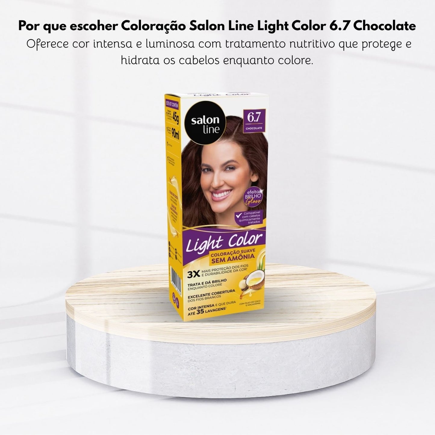 Coloração Salon Line Light Color Profissional 6.7 Chocolate