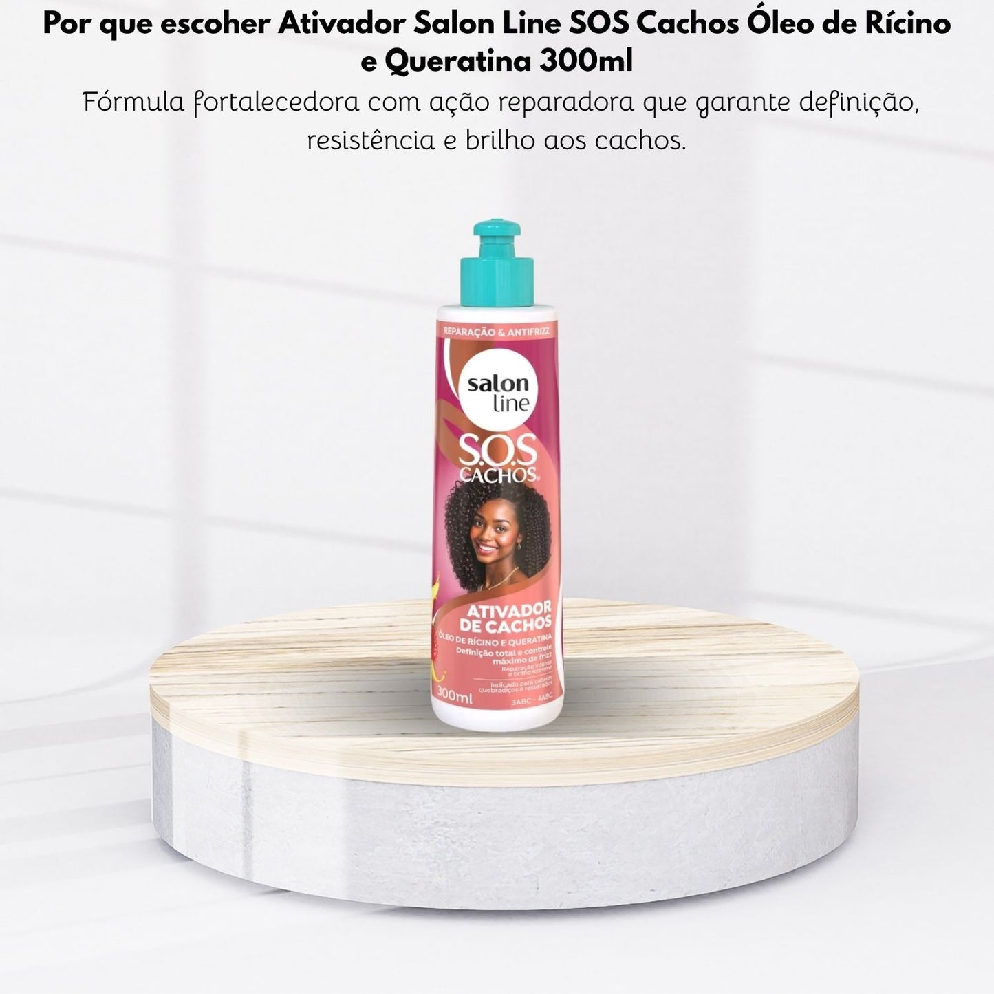 Ativador Capilar Salon Line SOS Óleo de Rícino e Queratina 300 ml