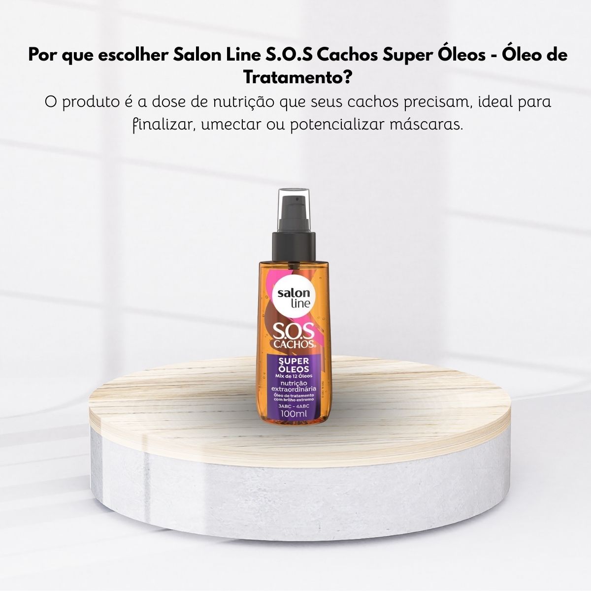 Oleo de tratamento Super Óleos SOS Nutrição Intensa 100 ml