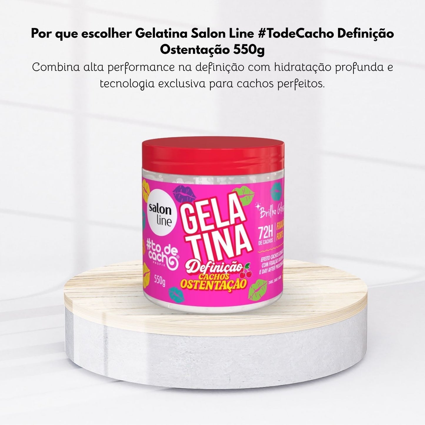 Gelatina Capilar Salon Line #TodeCacho Definição Ostentação 550 g