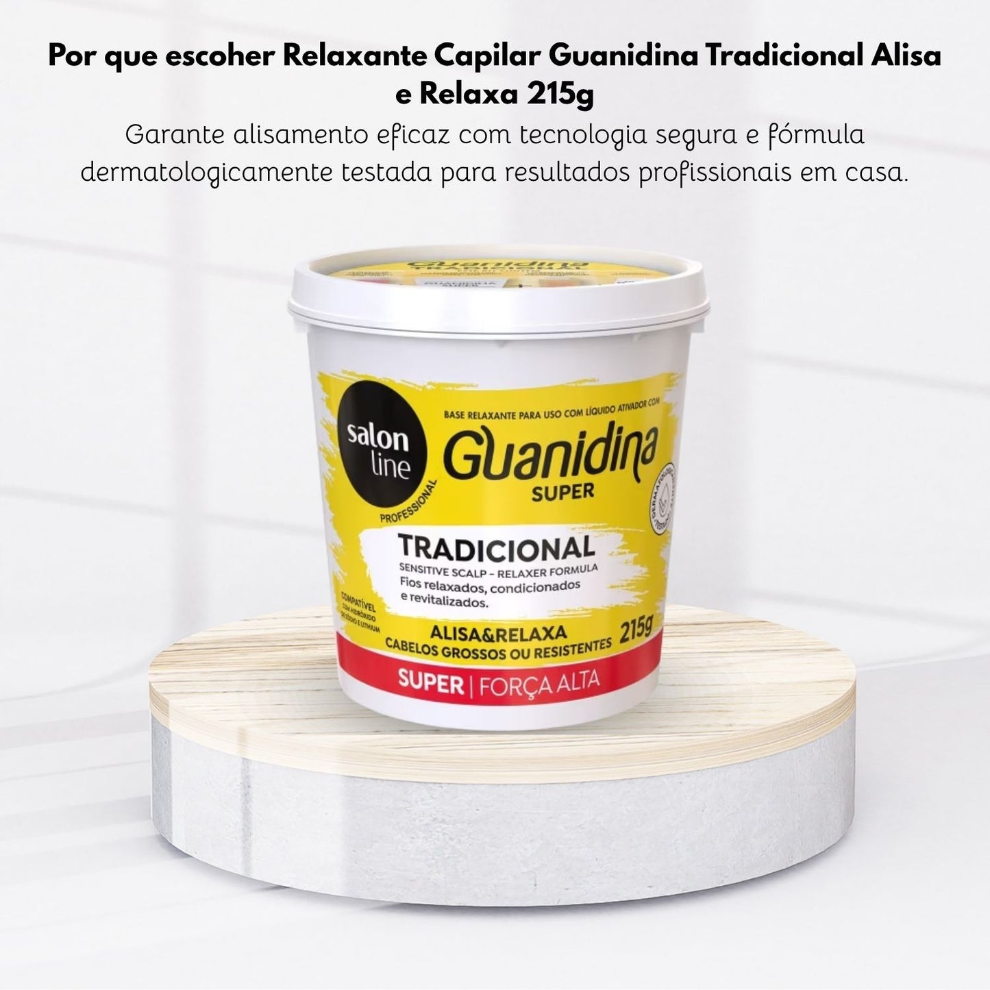 Relaxante Capilar Guanidina Tradicional Super Alisa e Relaxa 215 g