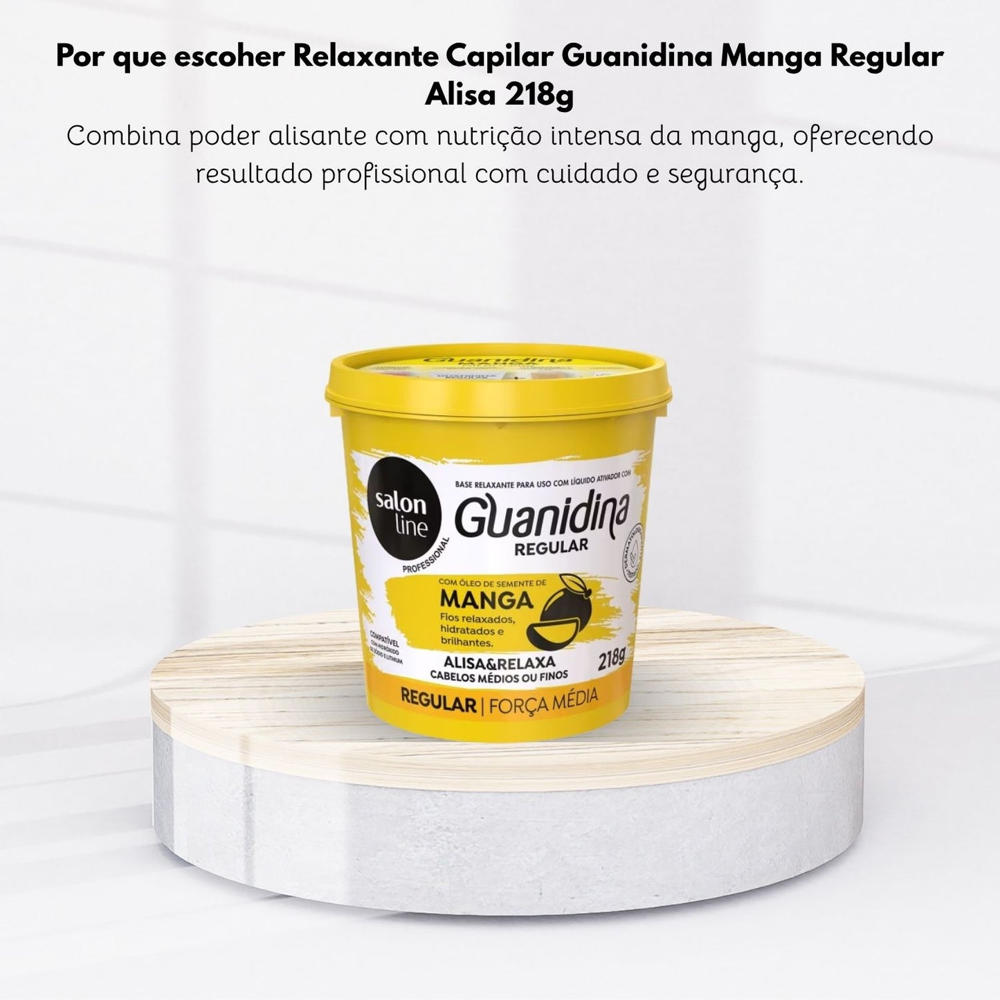 Relaxante Capilar Guanidina Manga Regular Alisa e Relaxa 218 g
