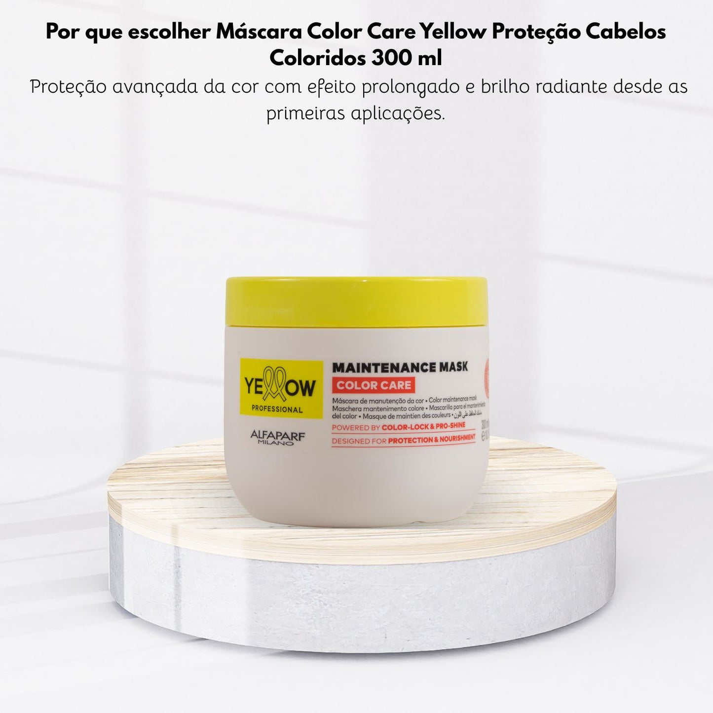 Máscara Color Care Yellow Proteção Cabelos Coloridos 300 ml