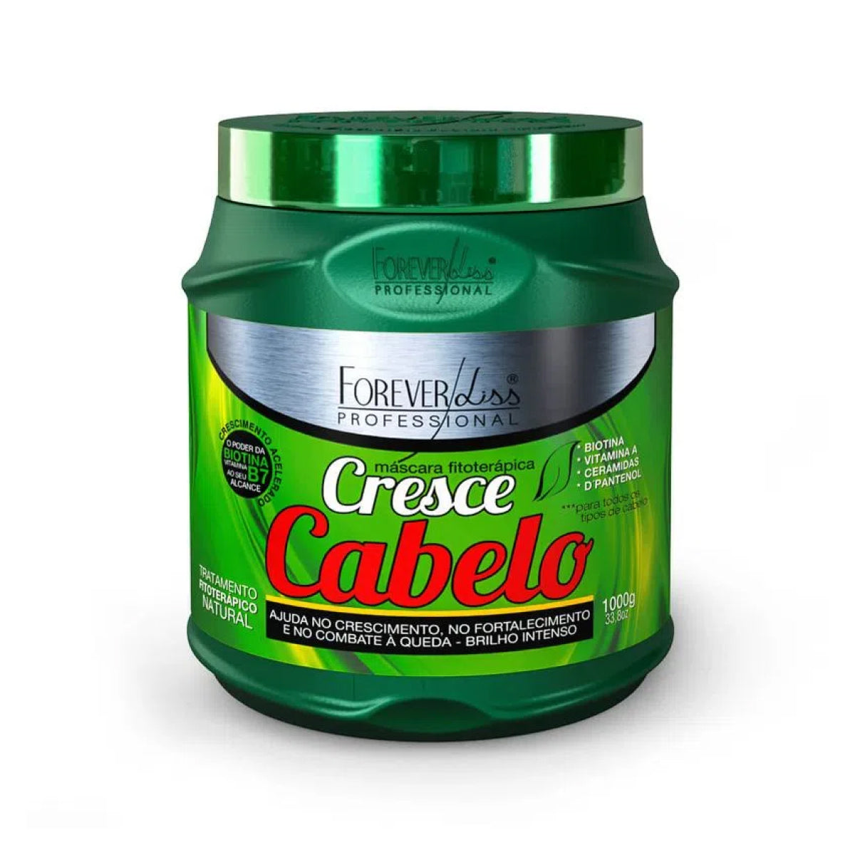 Kit Forever Liss Máscaras Verniz + Force Repair + Cresce Cabelo Grande