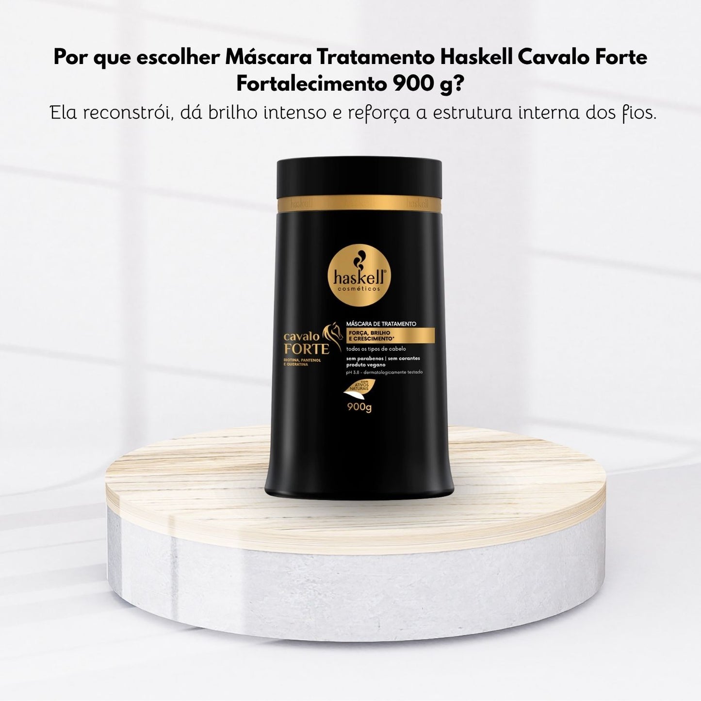 Máscara Tratamento Haskell Cavalo Forte Fortalecimento 900 g