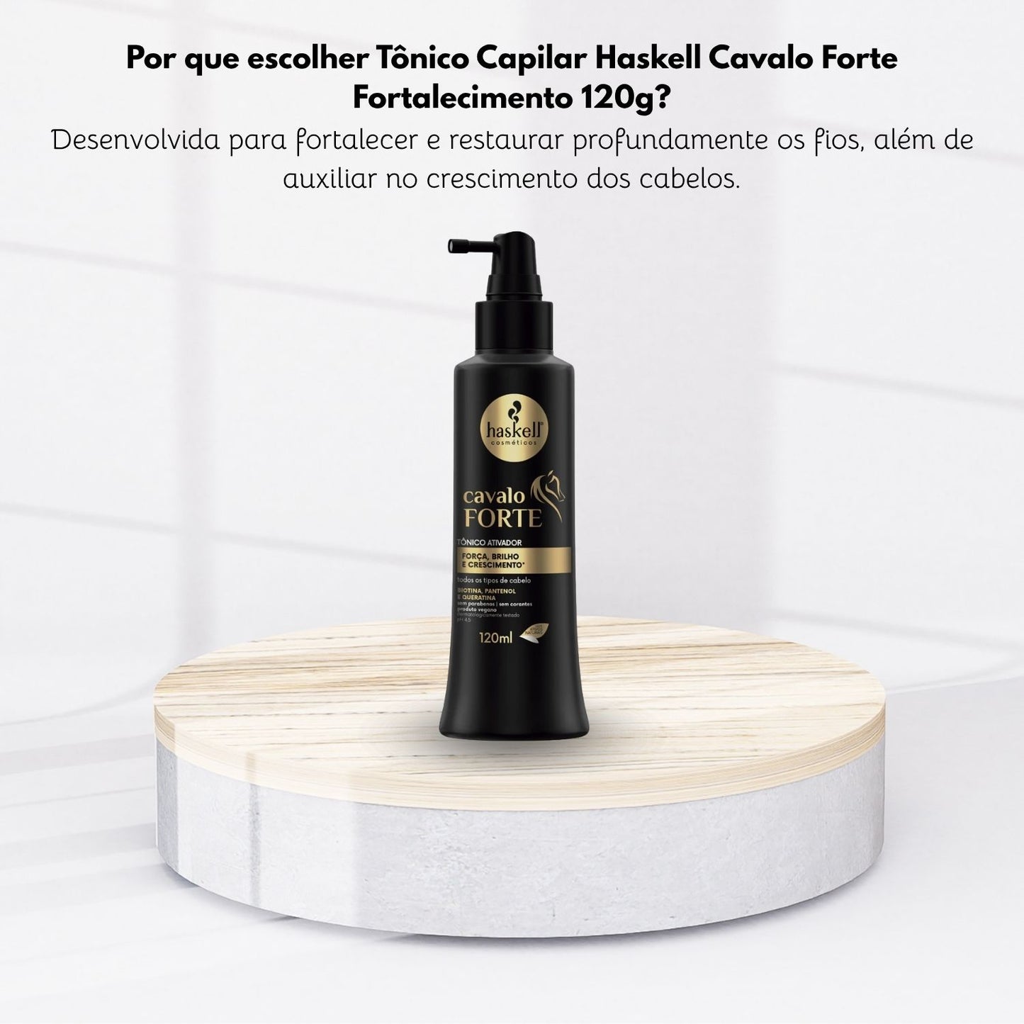 Tônico Capilar Haskell Cavalo Forte Fortalecimento 120 g