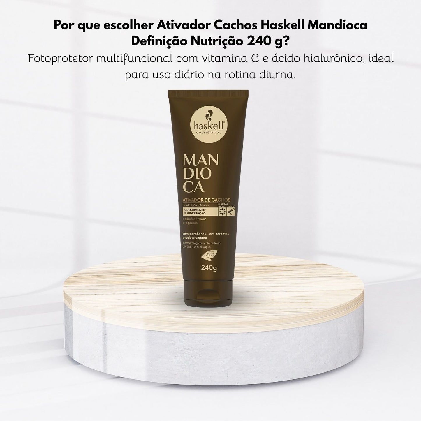 Ativador Cachos Haskell Mandioca Definição Nutrição 240 g