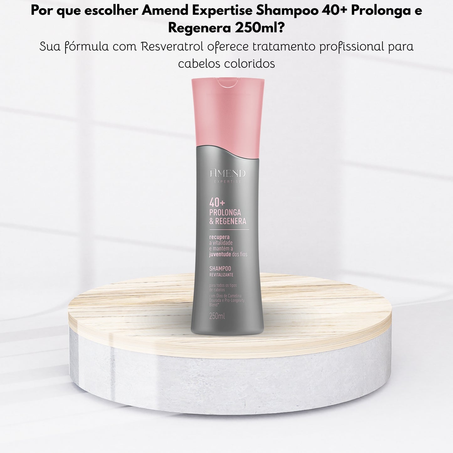 Shampoo Amend Expertise 40+ Prolonga e Regenera 250ml