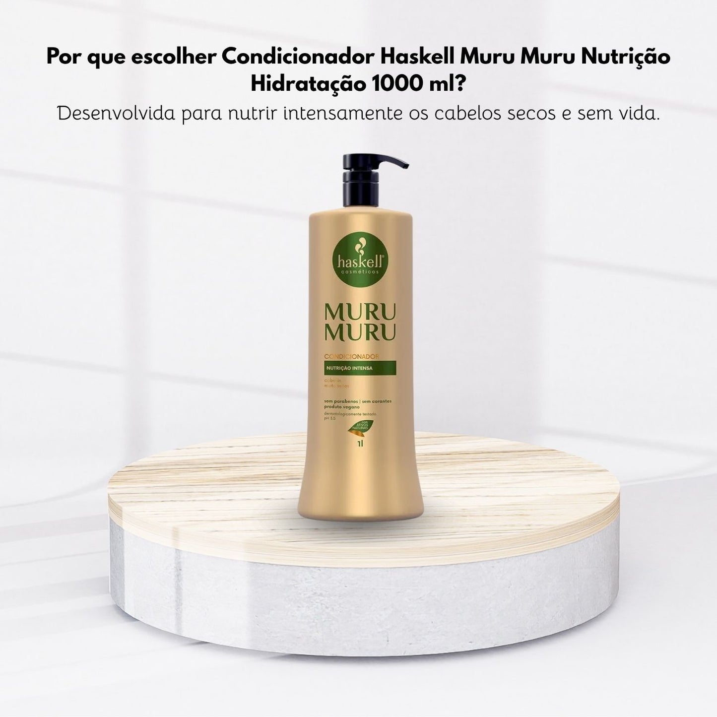 Condicionador Haskell Muru Muru Nutrição Hidratação 1000 ml