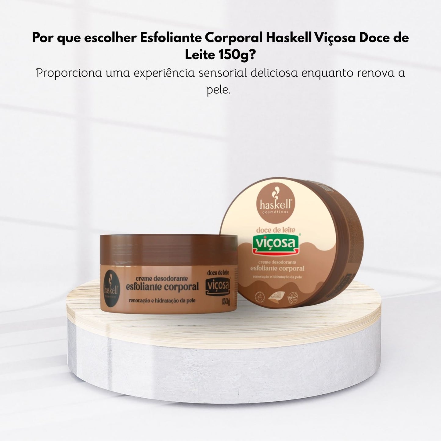 Esfoliante Corporal Haskell Viçosa Doce de Leite 150 g