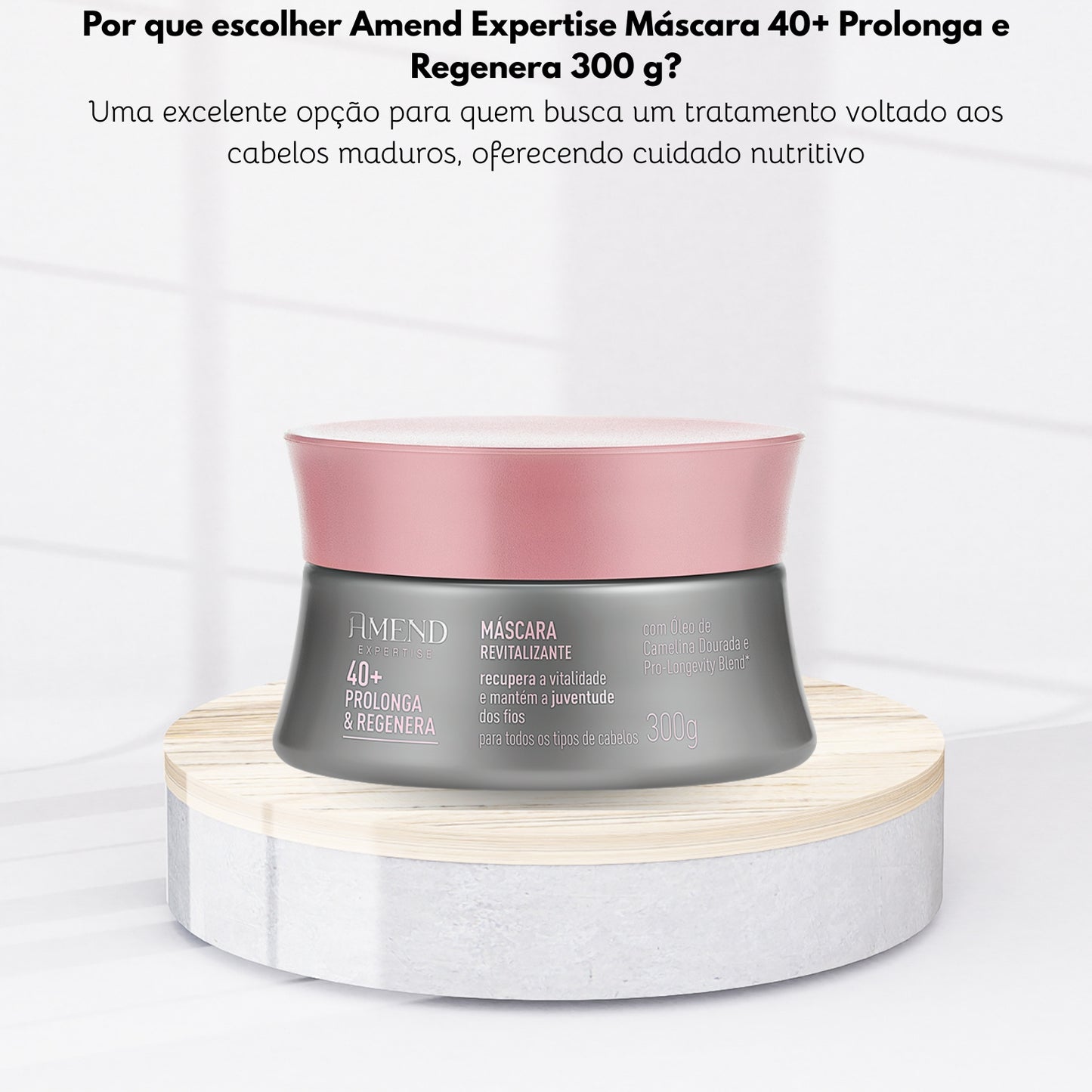 Máscara Amend Expertise 40+ Prolonga e Regenera 300 g