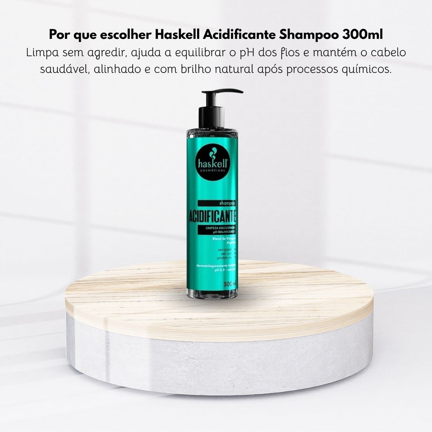Shampoo Haskell Acidificante Equilíbrio do pH 300 ml