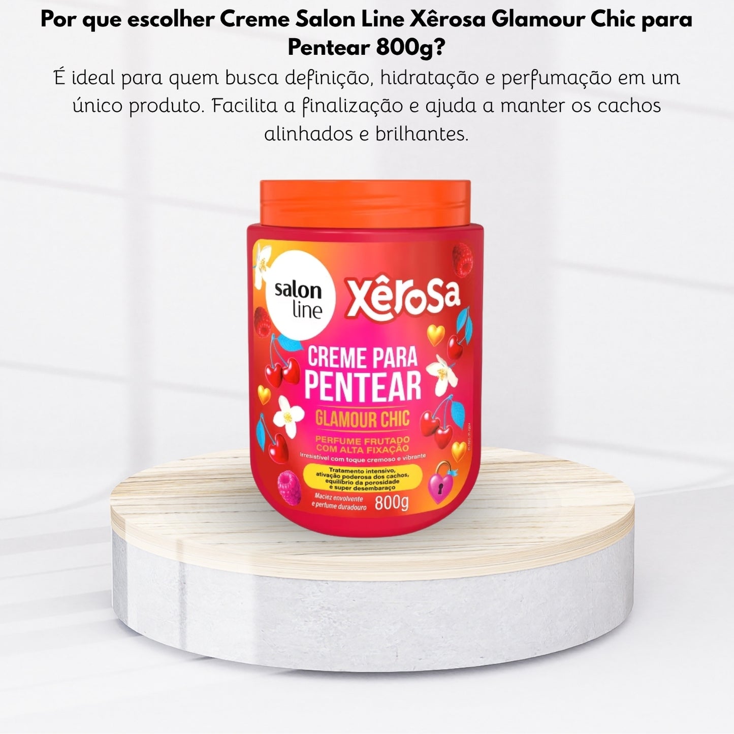 Creme Salon Line Xêrosa Glamour Chic para Pentear 800g