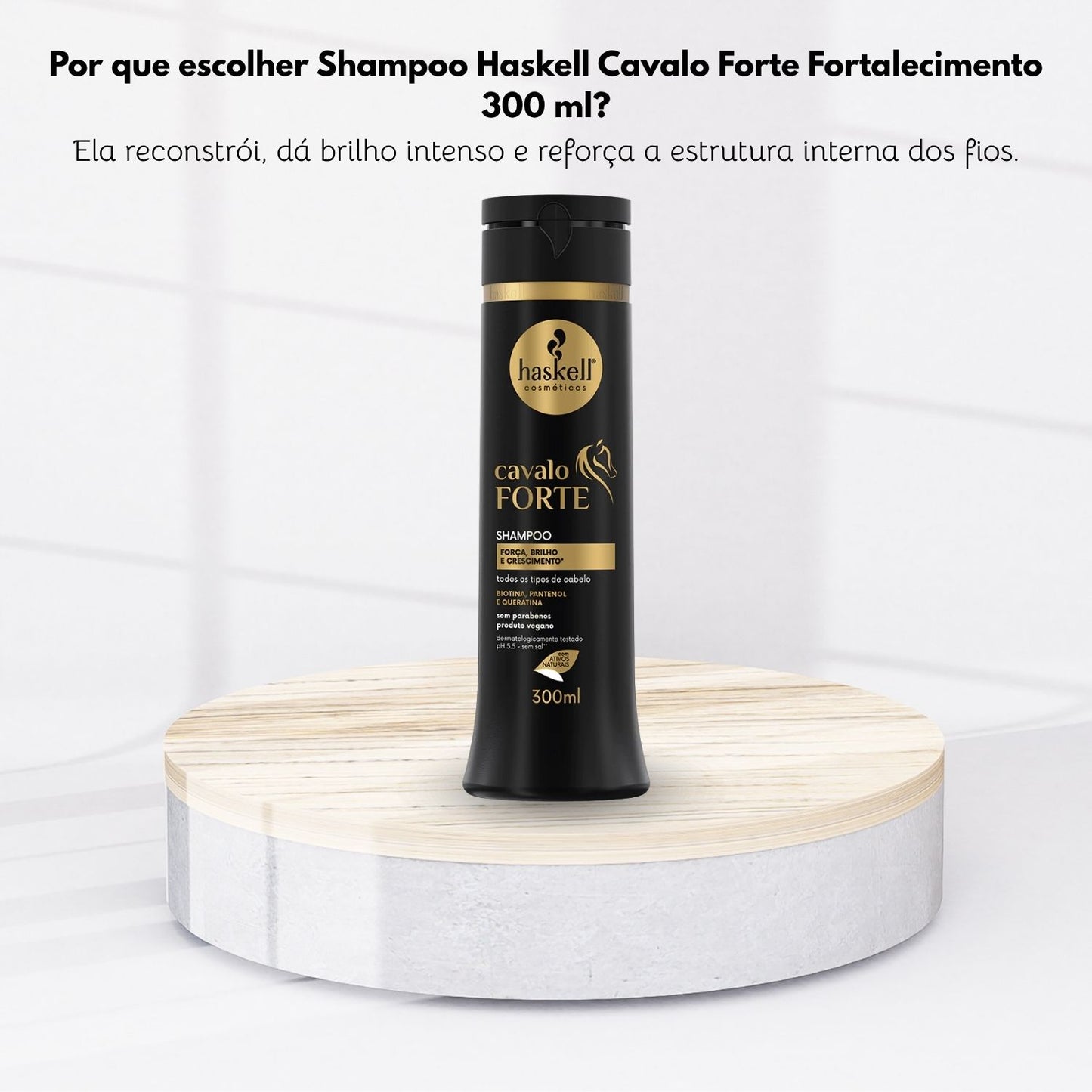 Shampoo Haskell Cavalo Forte Fortalecimento 300 ml