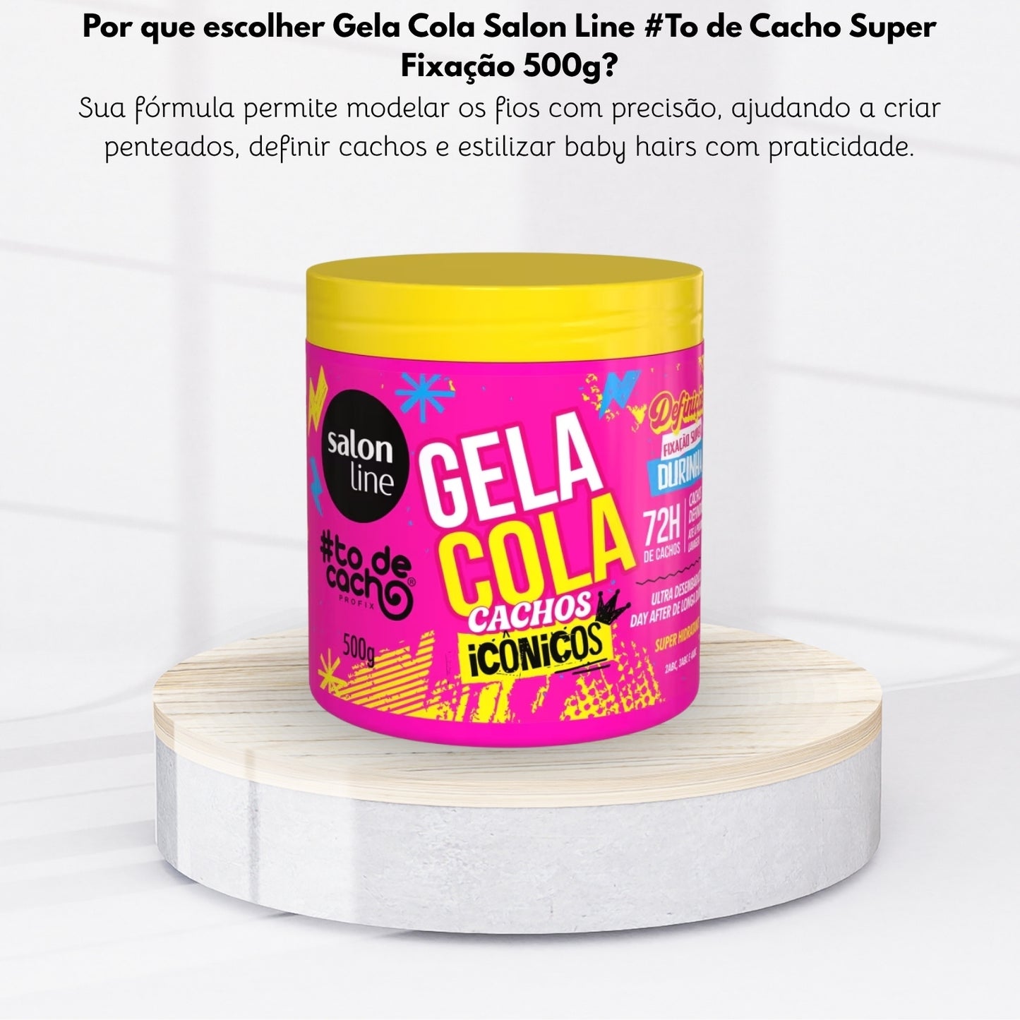 Gela Cola Salon Line #To de Cacho Super Fixação 500g