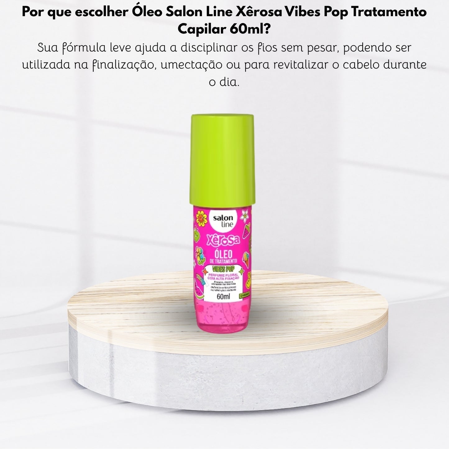 Óleo Salon Line Xêrosa Vibes Pop Tratamento Capilar 60ml