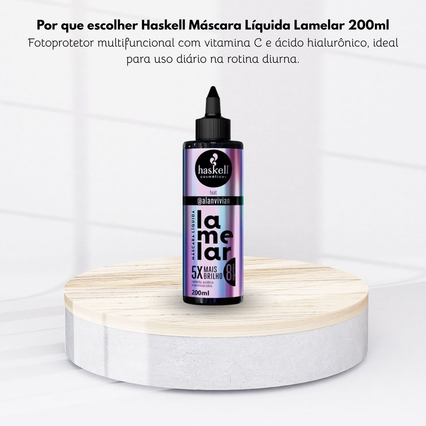 Máscara Líquida Haskell Lamelar Selagem Capilar 200 ml