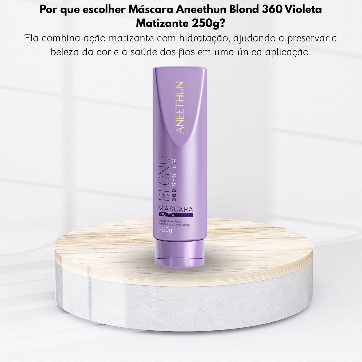 Máscara Aneethun Blond 360 Violeta Matizante 250g
