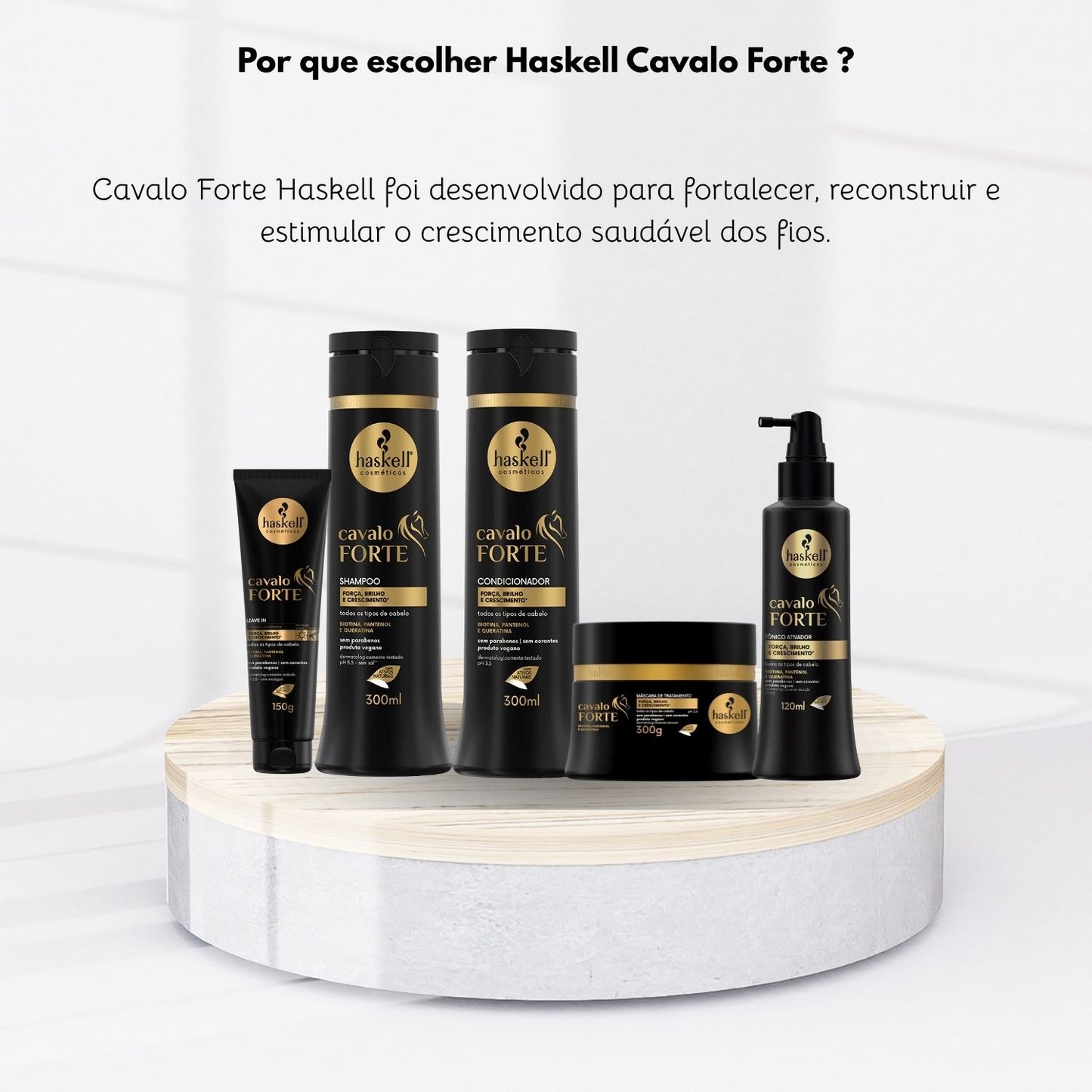 Kit Haskell Cavalo Forte Home Care Completo