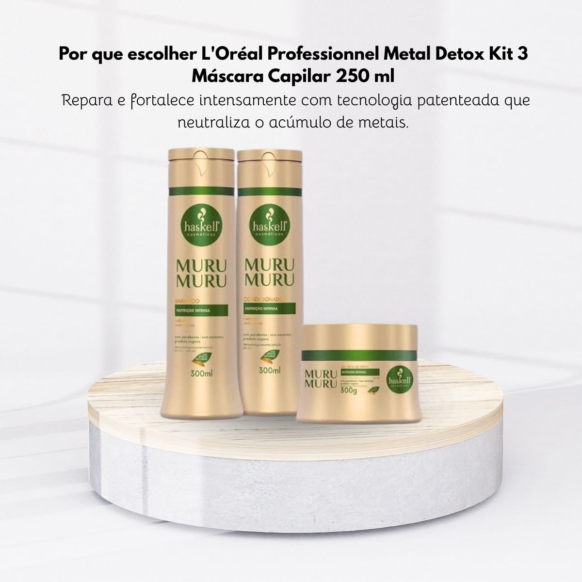 Kit Haskell Muru Muru Duo e Máscara 300ml