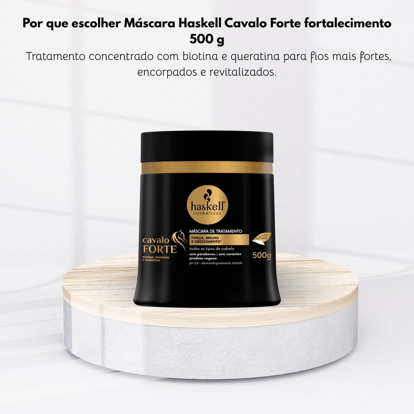 Máscara Tratamento Haskell Cavalo Forte Fortalecimento 500 g