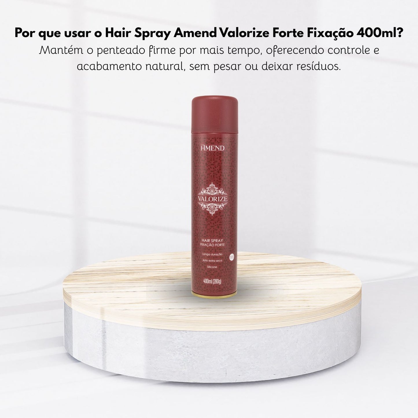 Hair Spray Amend Valorize Forte filtro solar 400 ml