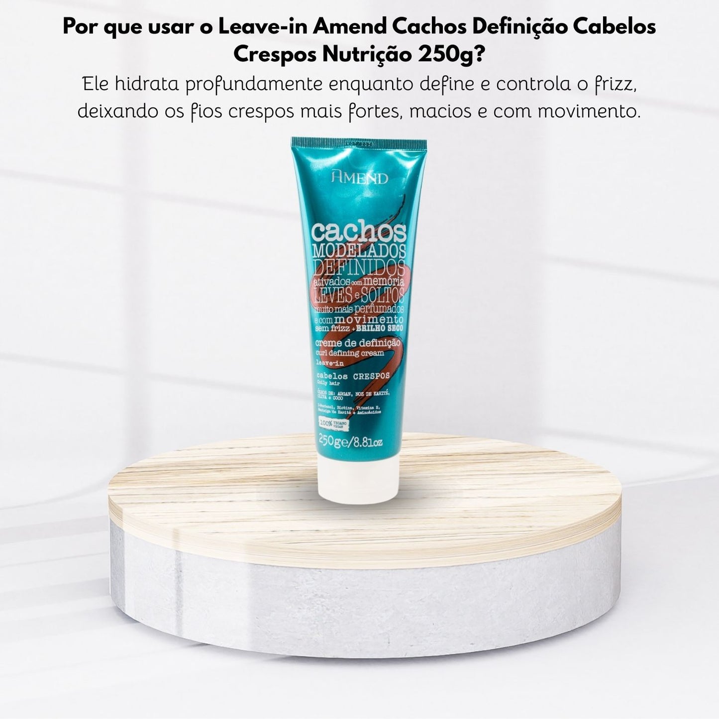 Leave-in Amend Cachos Cabelos Crespos Nutrição 250 g