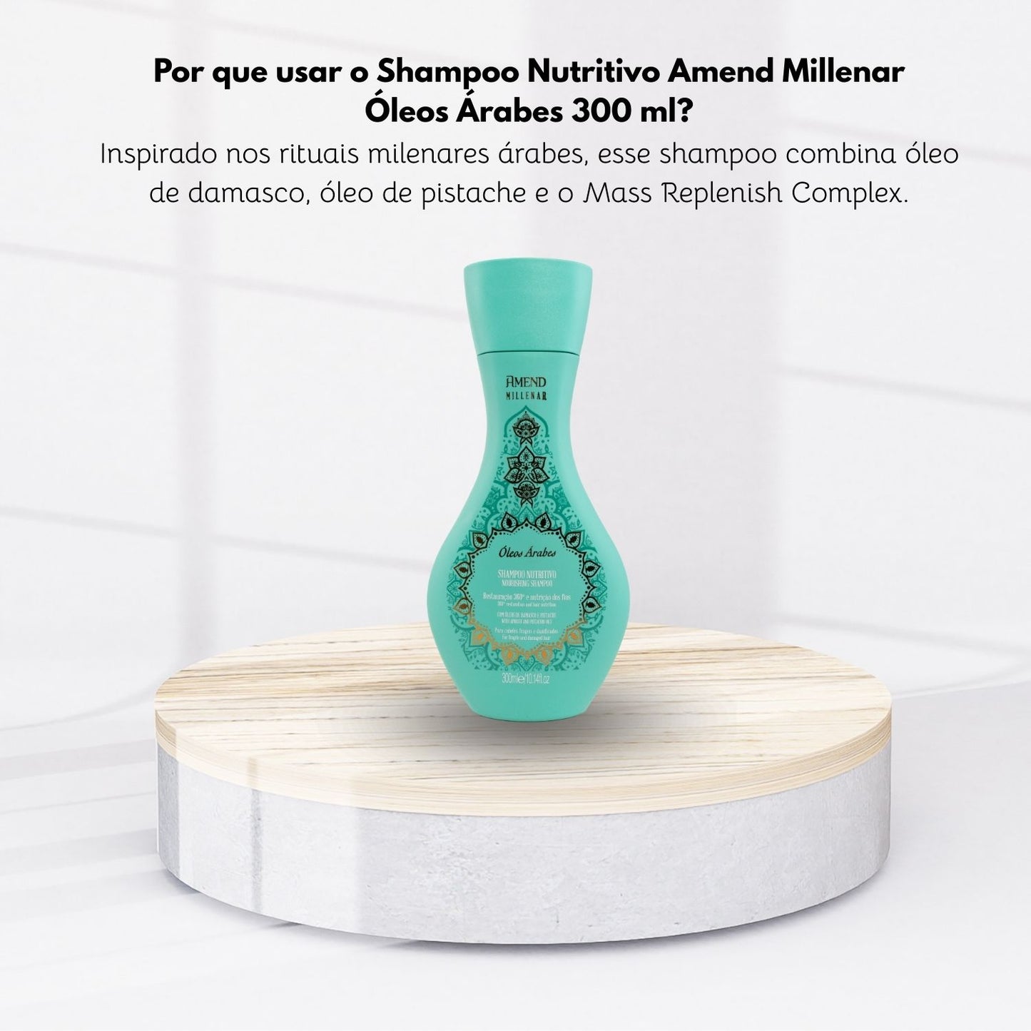 Shampoo Nutritivo Amend Millenar Óleos Árabes 300 ml