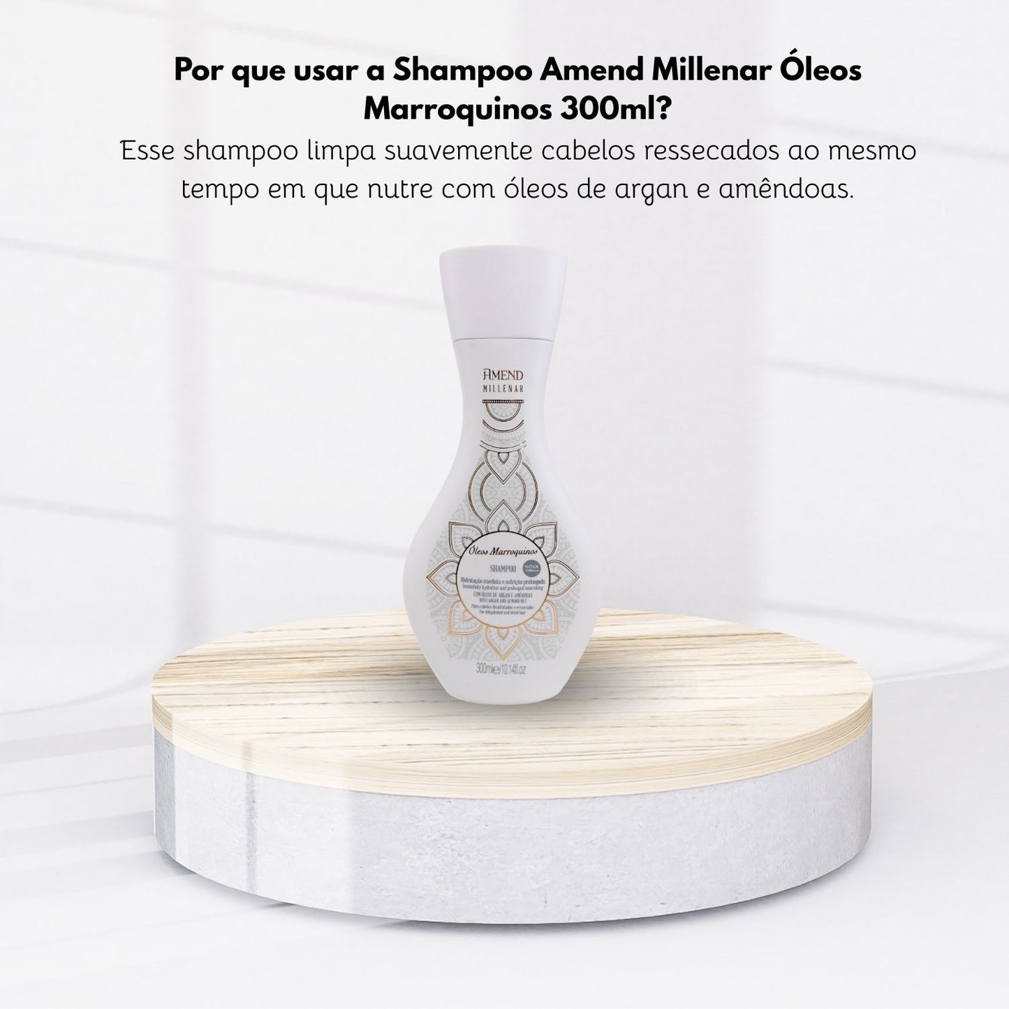 Shampoo Amend Millenar Óleos Marroquinos 300 ml