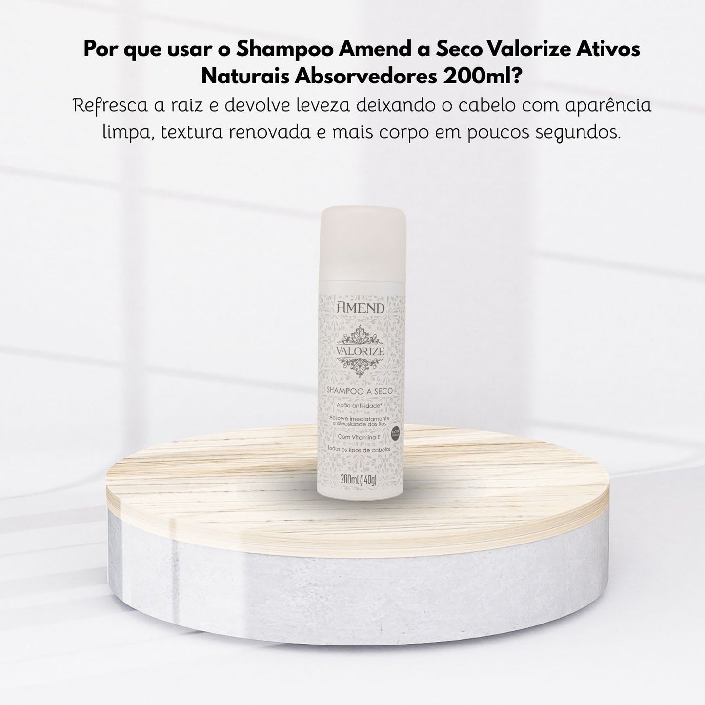 Shampoo Amend a Seco Valorize Ativos Naturais 200 ml