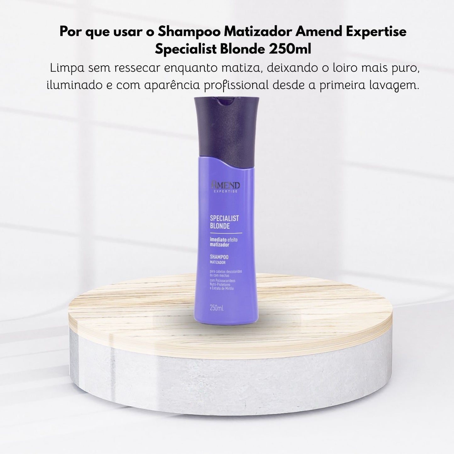 Shampoo Matizador Amend Expertise Specialist Blonde 250 ml