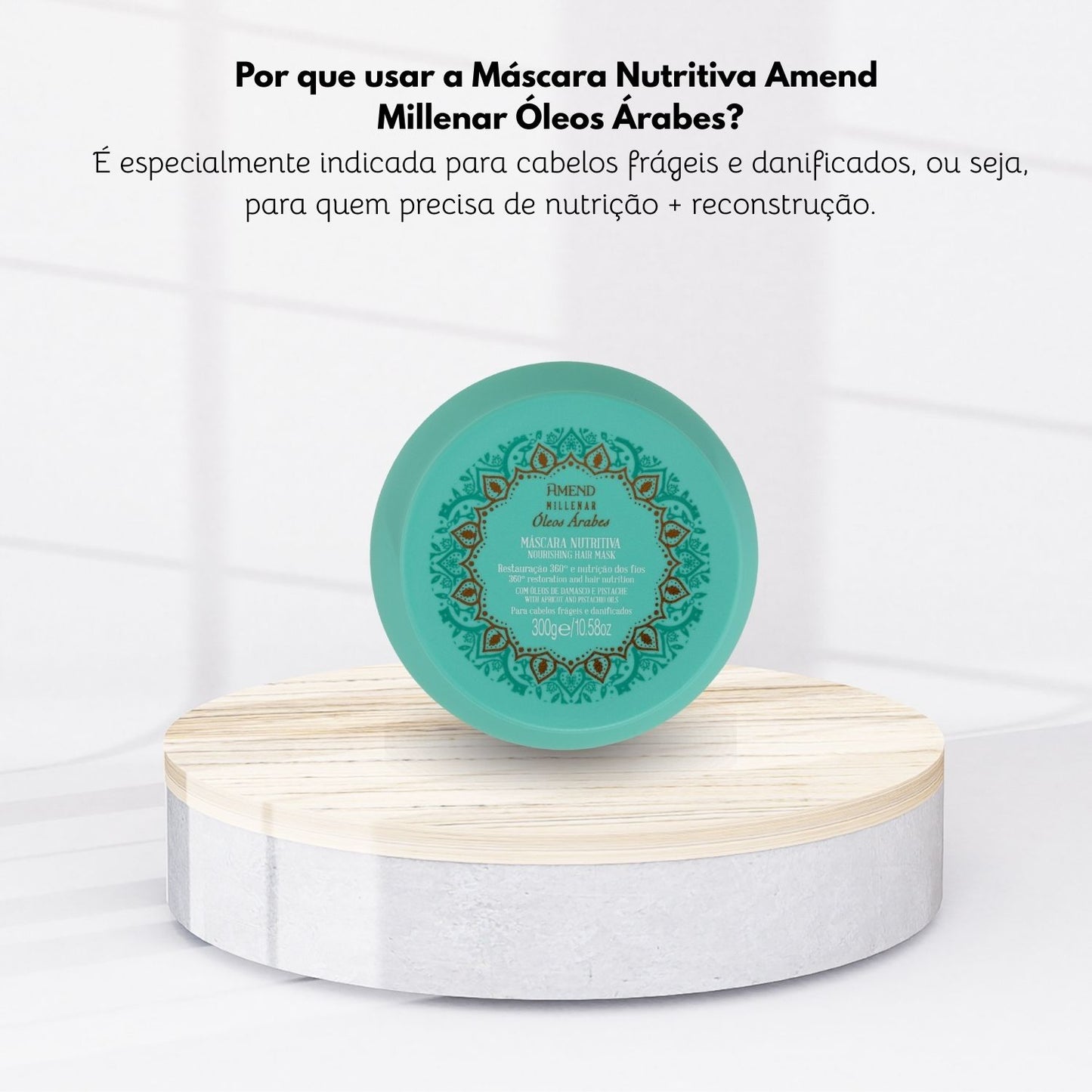 Máscara Nutritiva Amend Millenar Óleos Árabes 300 g