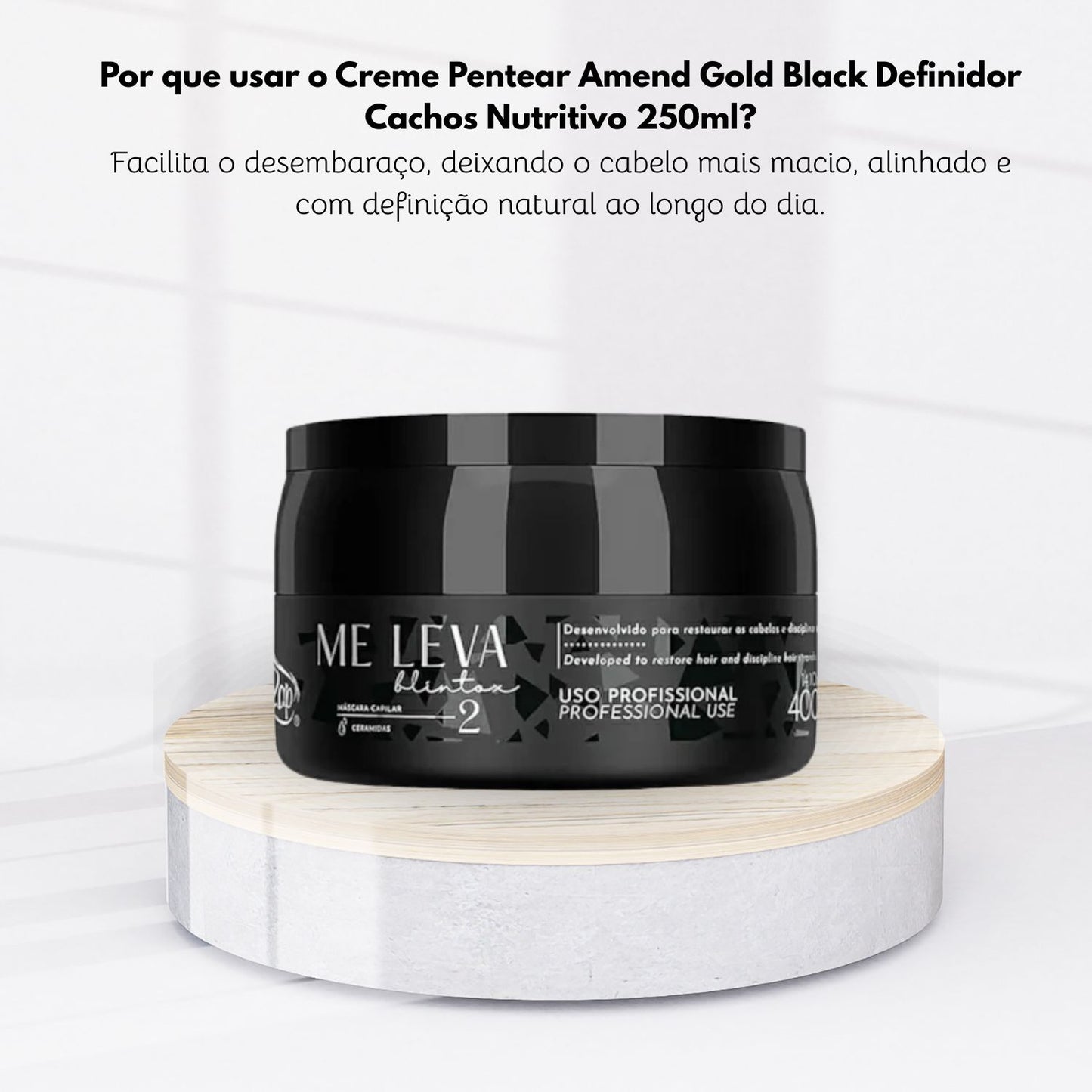 Máscara Blintox Zap Me Leva Hidratação Ceramidas 400 ml