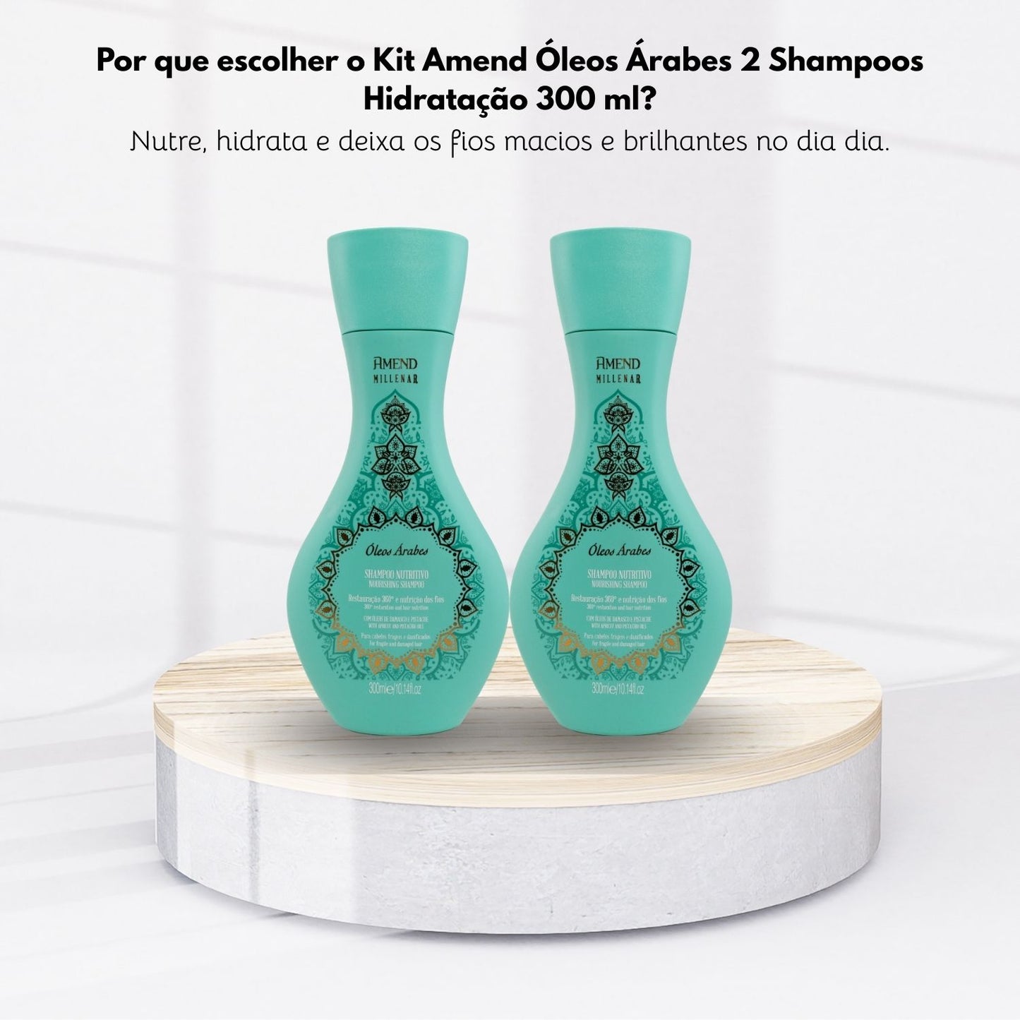 Kit Amend Oleos Amend Arabes Hidratação 2 Shampoo 300 ml