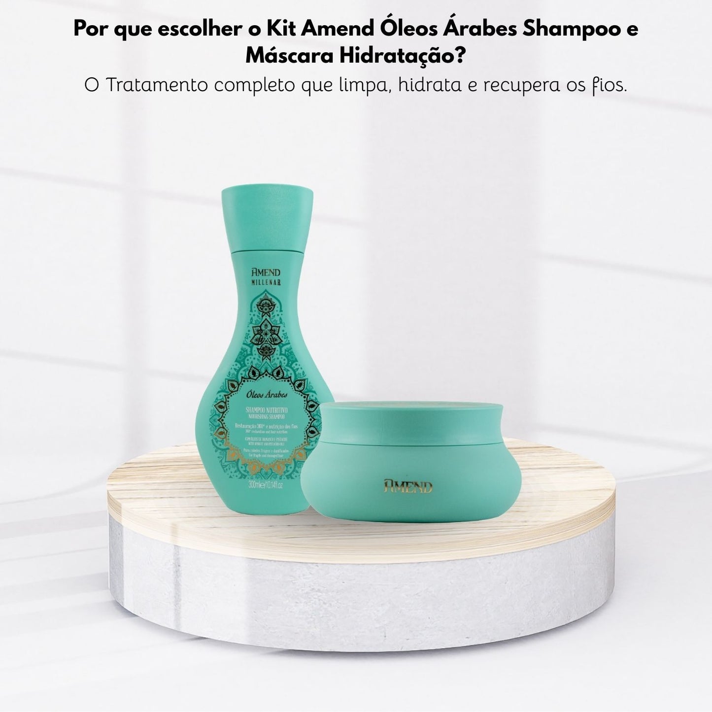 Kit Amend Oleos Arabes Hidratação Shampoo Mascara 300 ml